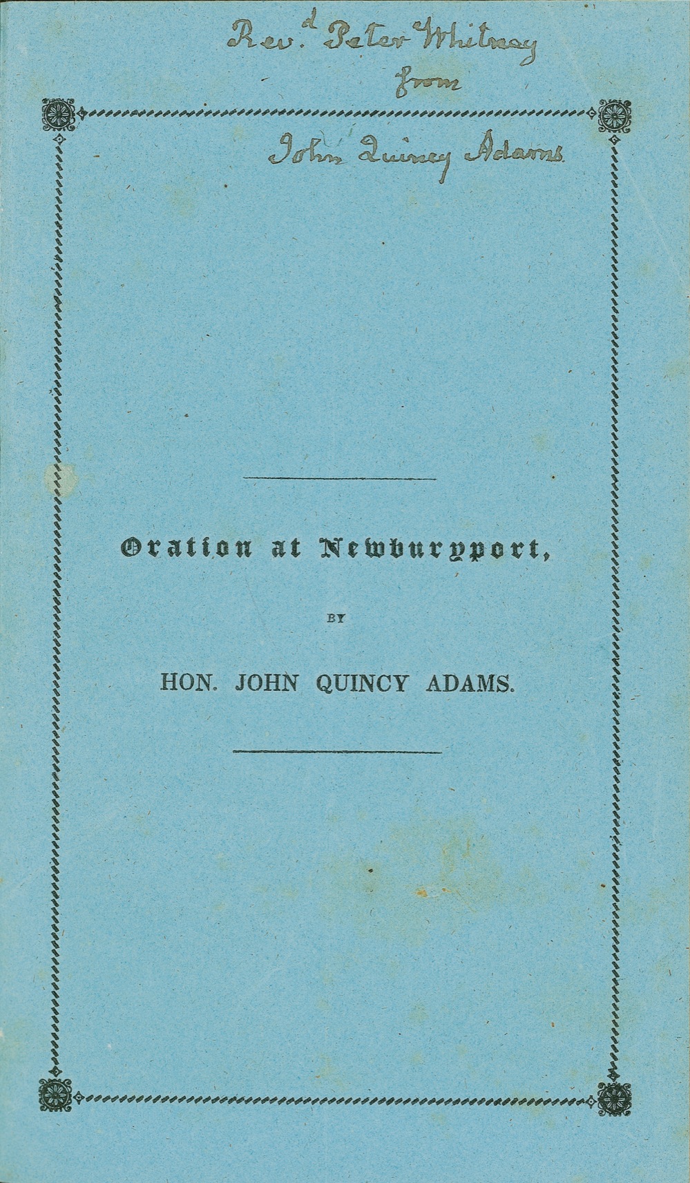 Lot #5 John Quincy Adams