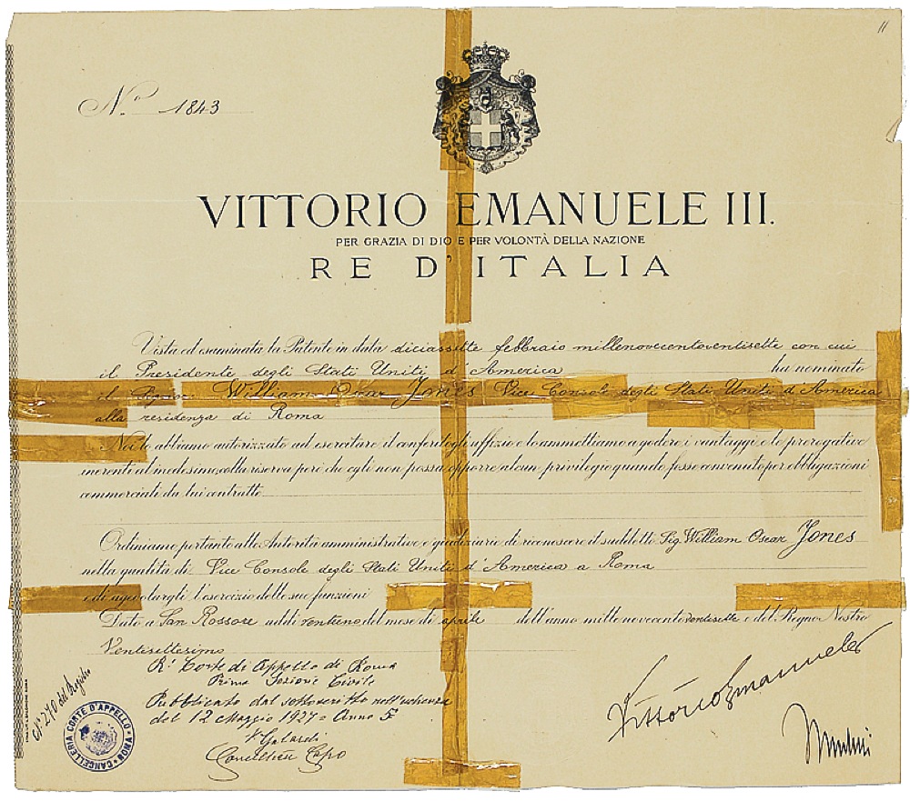 Lot #236 Benito Mussolini and Vittorio Emanuele