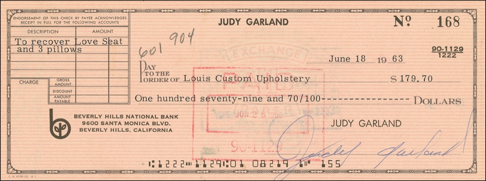 Lot #1149 Judy Garland