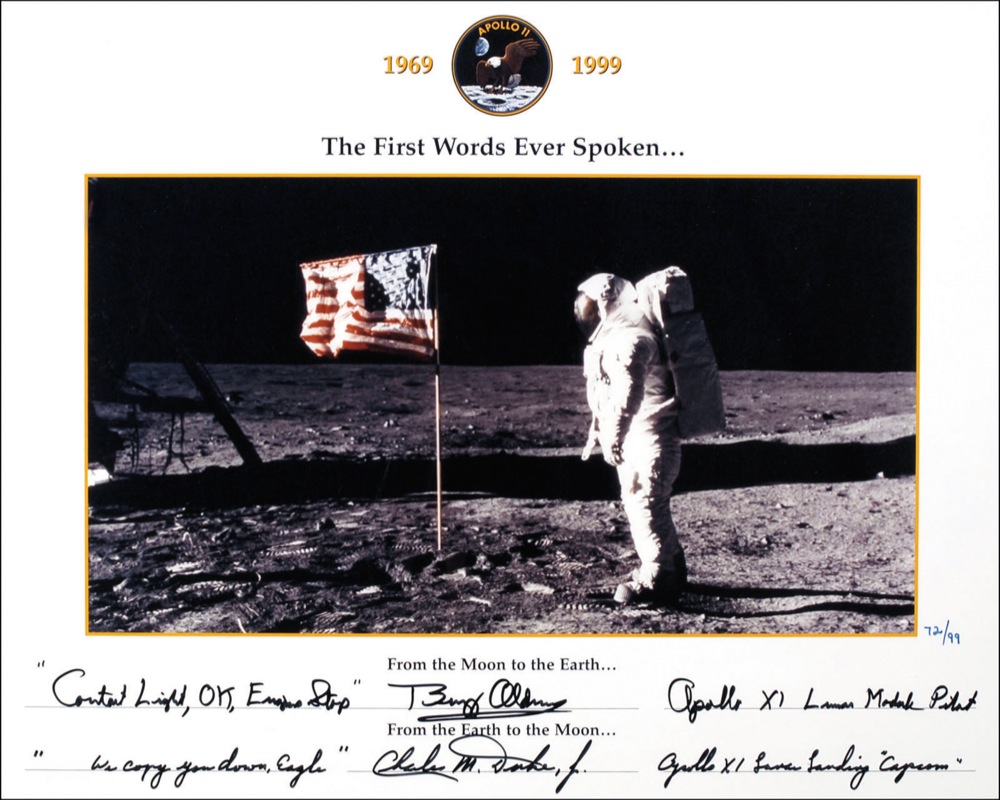 Lot #497 Apollo 11: Aldrin and Duke