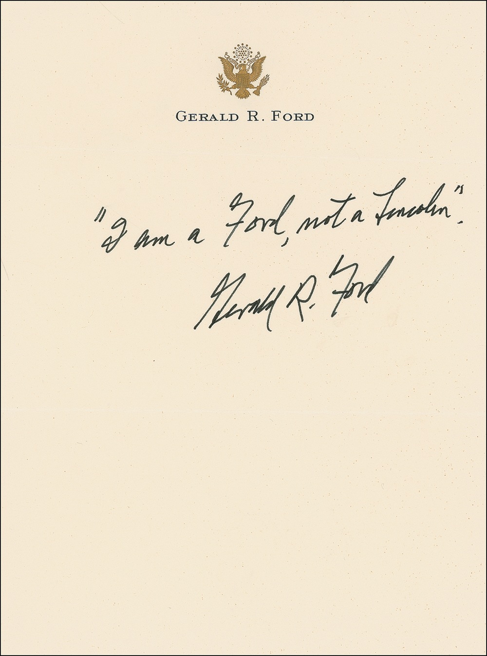 Lot #32 Gerald Ford