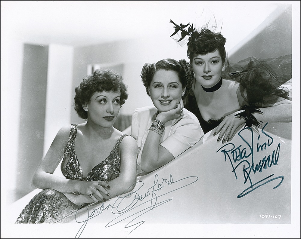 Lot #1045 Joan Crawford and Rosalind Russell