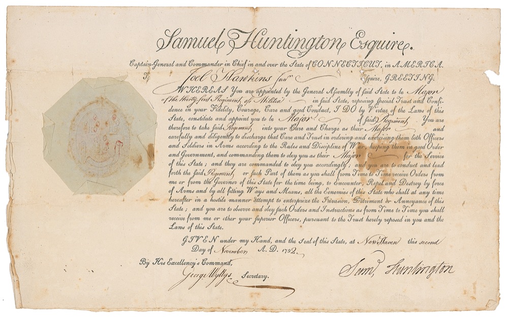 Lot #181 Declaration of Independence: Samuel