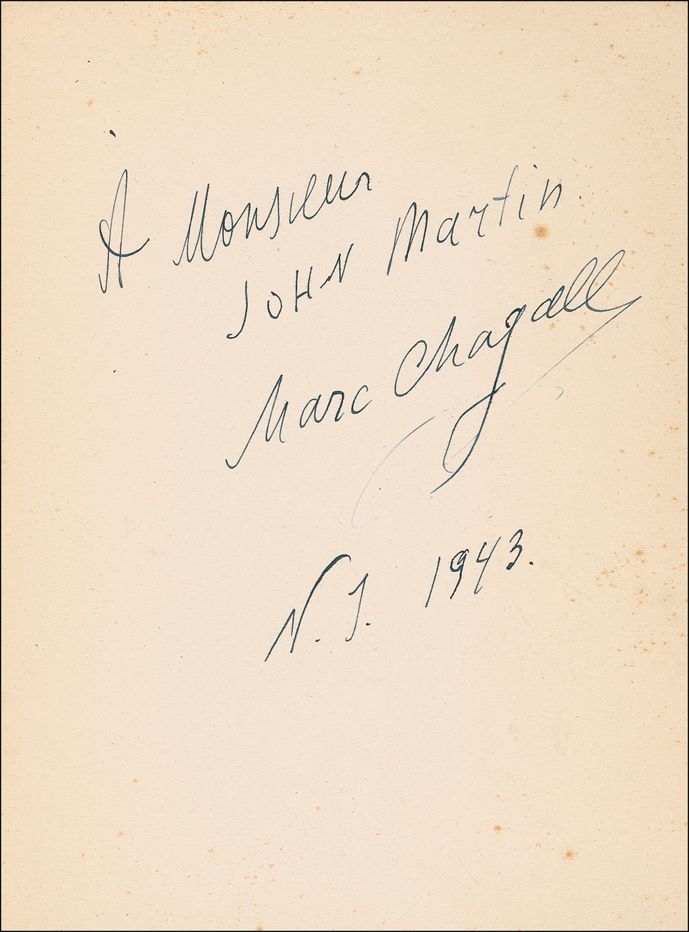 Lot #615 Marc Chagall
