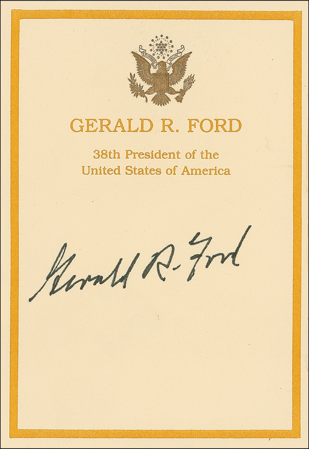 Lot #34 Gerald Ford