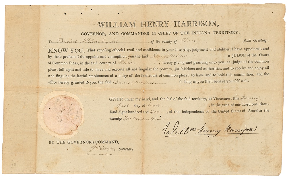 Lot #47 William Henry Harrison