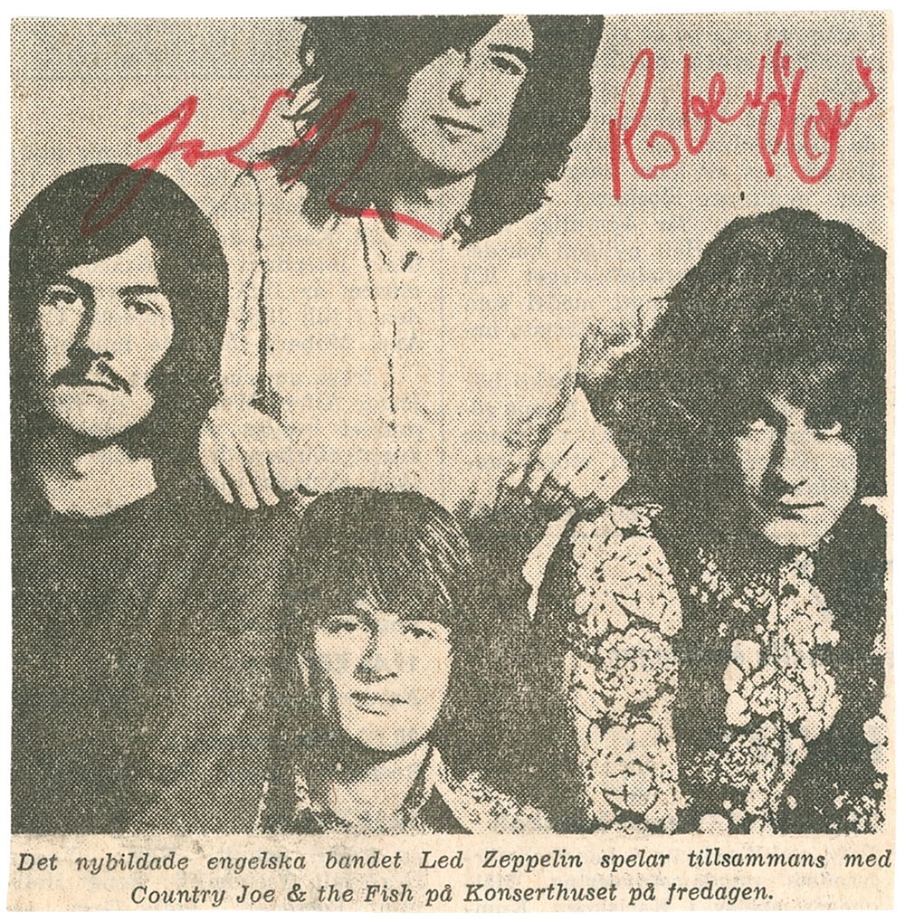 Lot #840 Led Zeppelin: Bonham and Plant