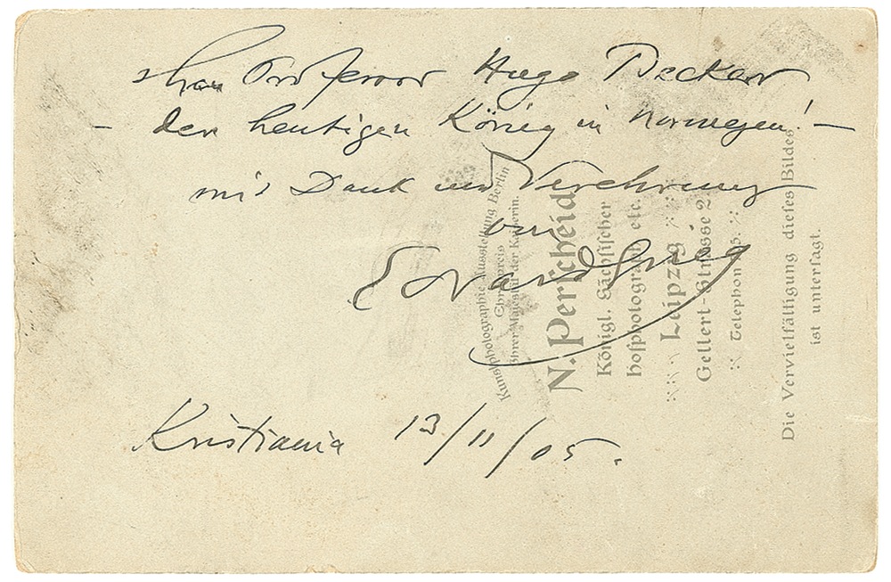 Lot #808 Edvard Grieg