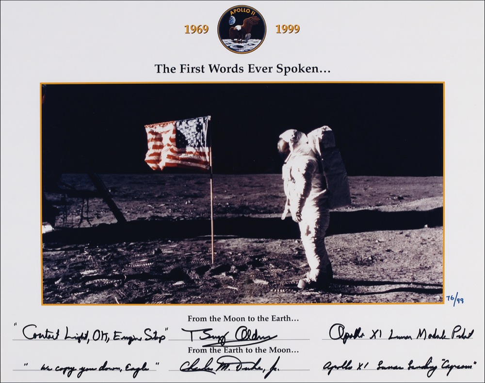 Lot #382 Apollo 11: Aldrin and Duke