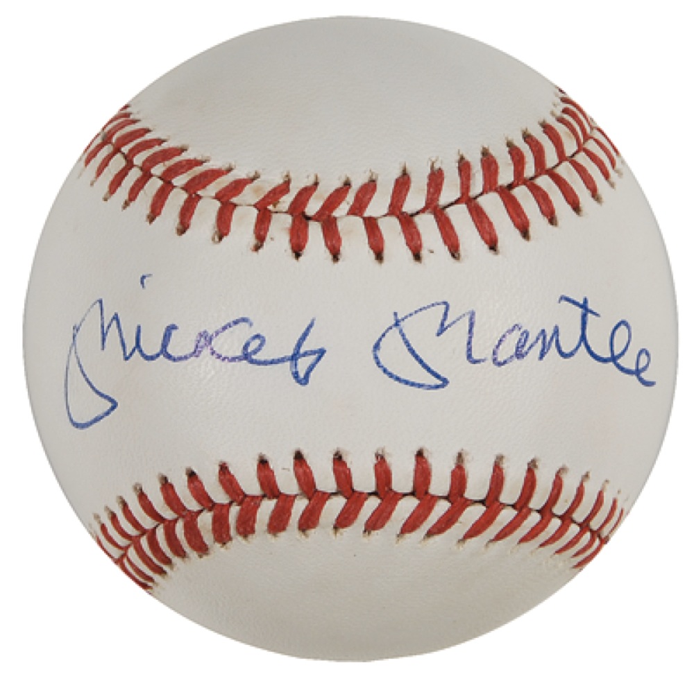 Lot #1287 Mickey Mantle