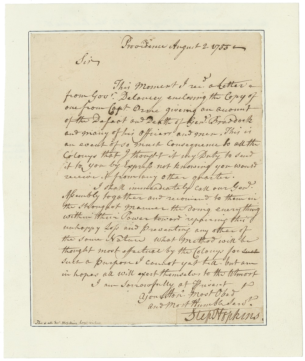 Lot #182 Declaration of Independence: Hopkins,