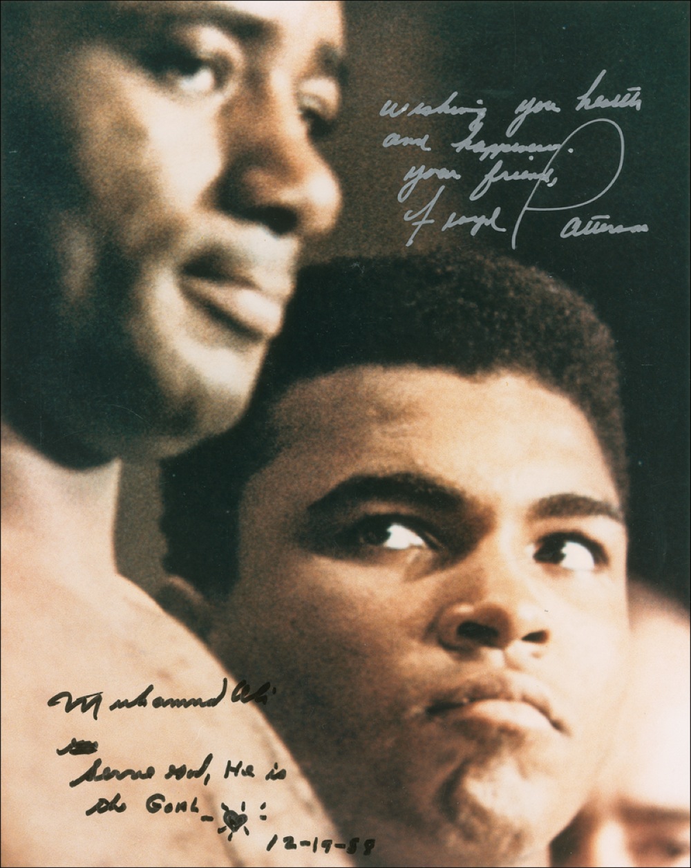 Lot #1190 Muhammad Ali and Floyd Patterson