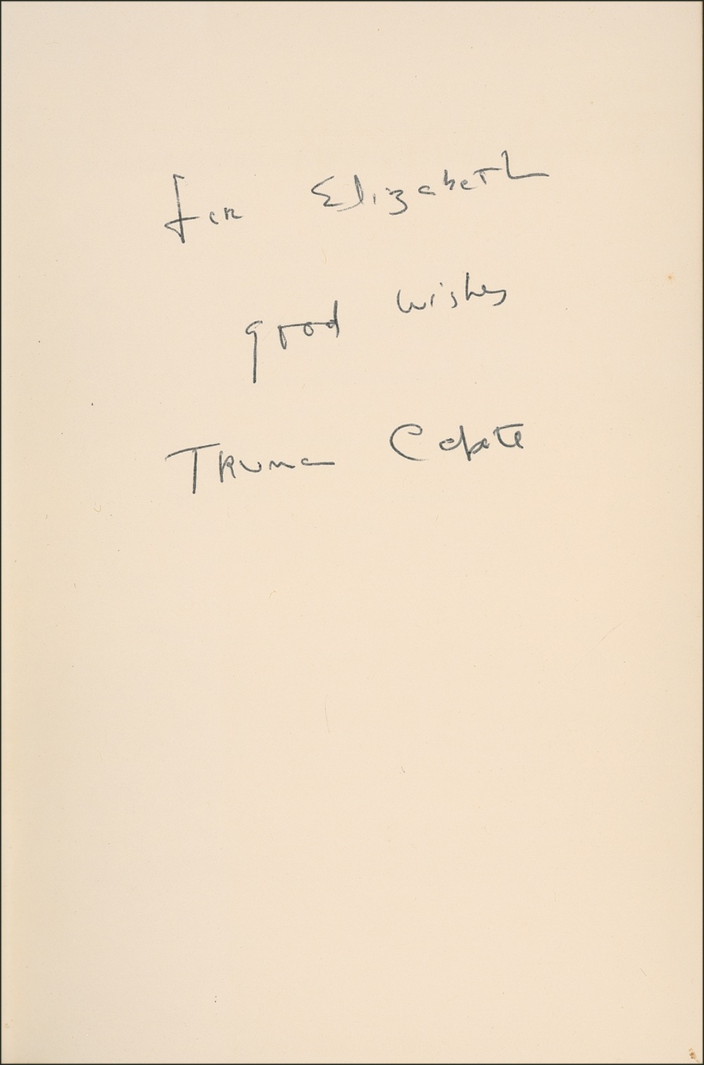 Lot #514 Truman Capote