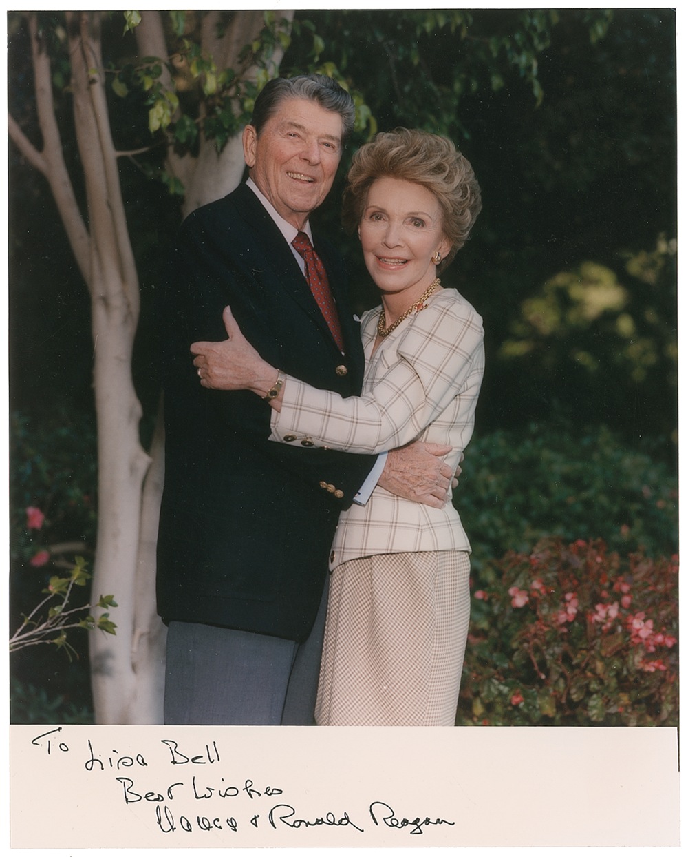 Lot #75 Ronald and Nancy Reagan