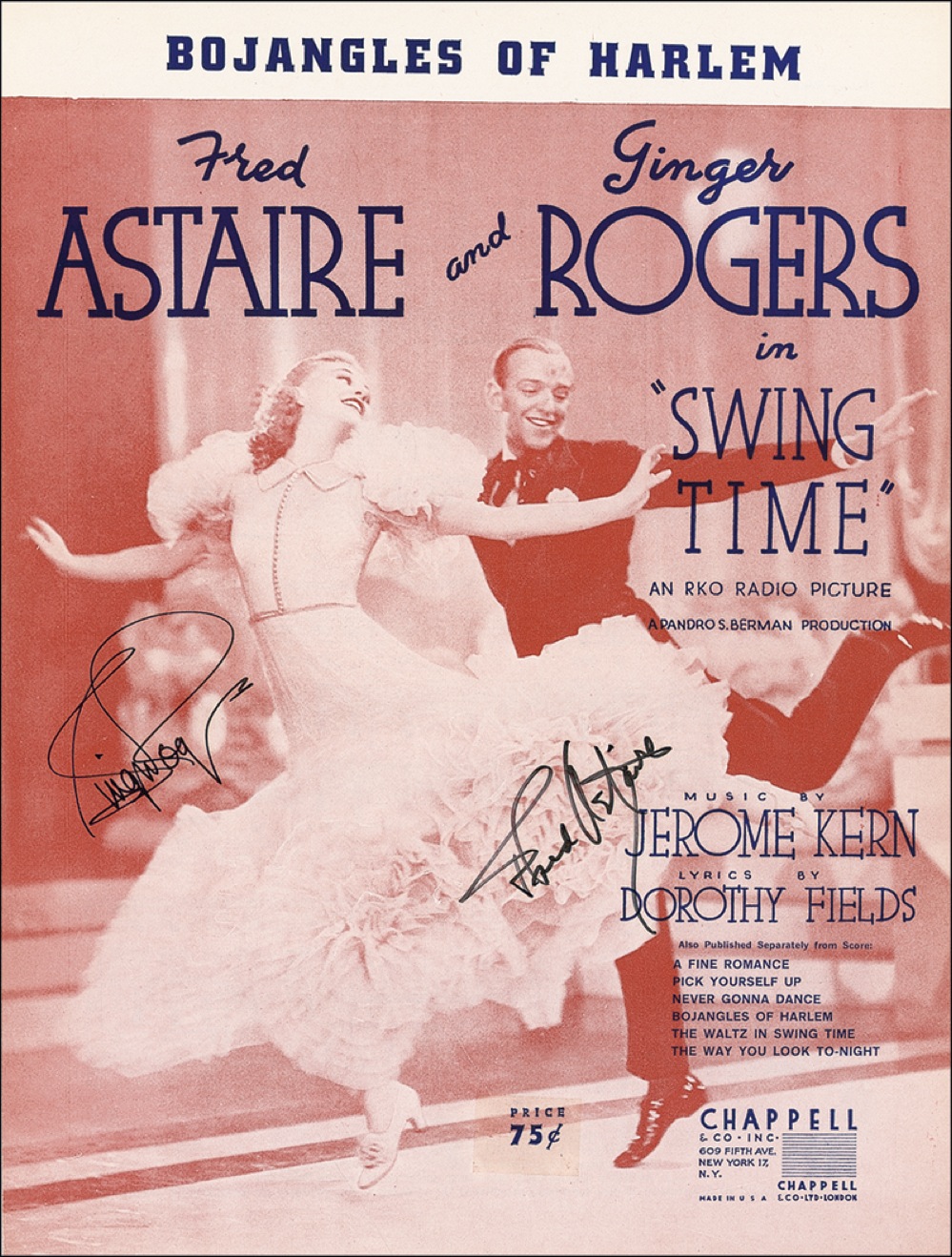 Lot #910 Fred Astaire and Ginger Rogers