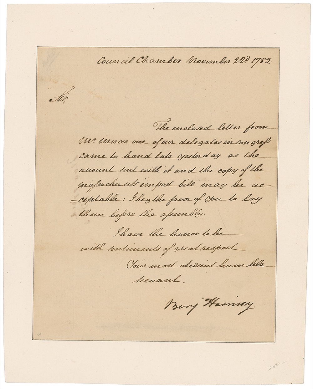 Lot #148 Declaration of Independence: Benjamin