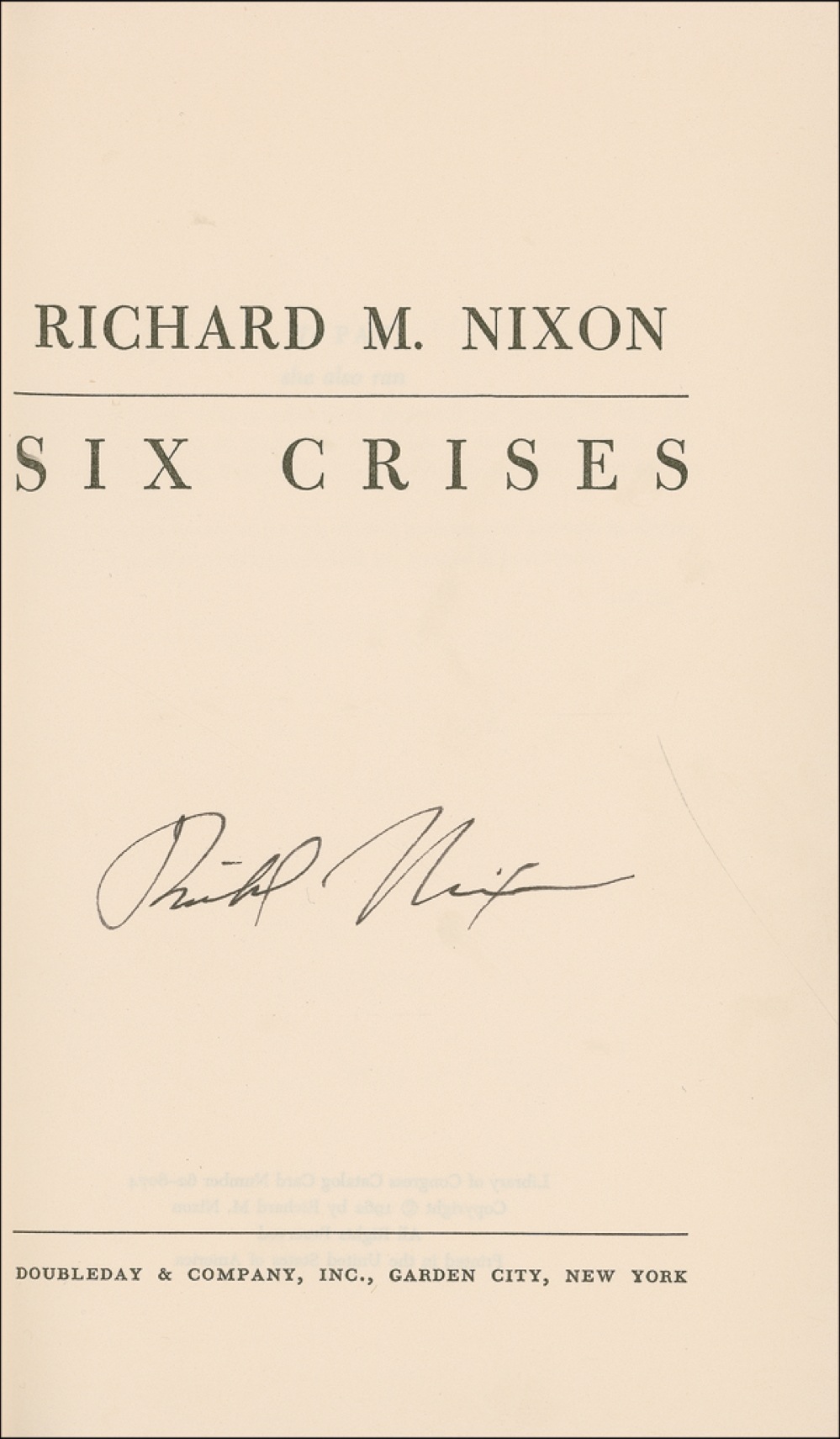 Lot #61 Richard Nixon
