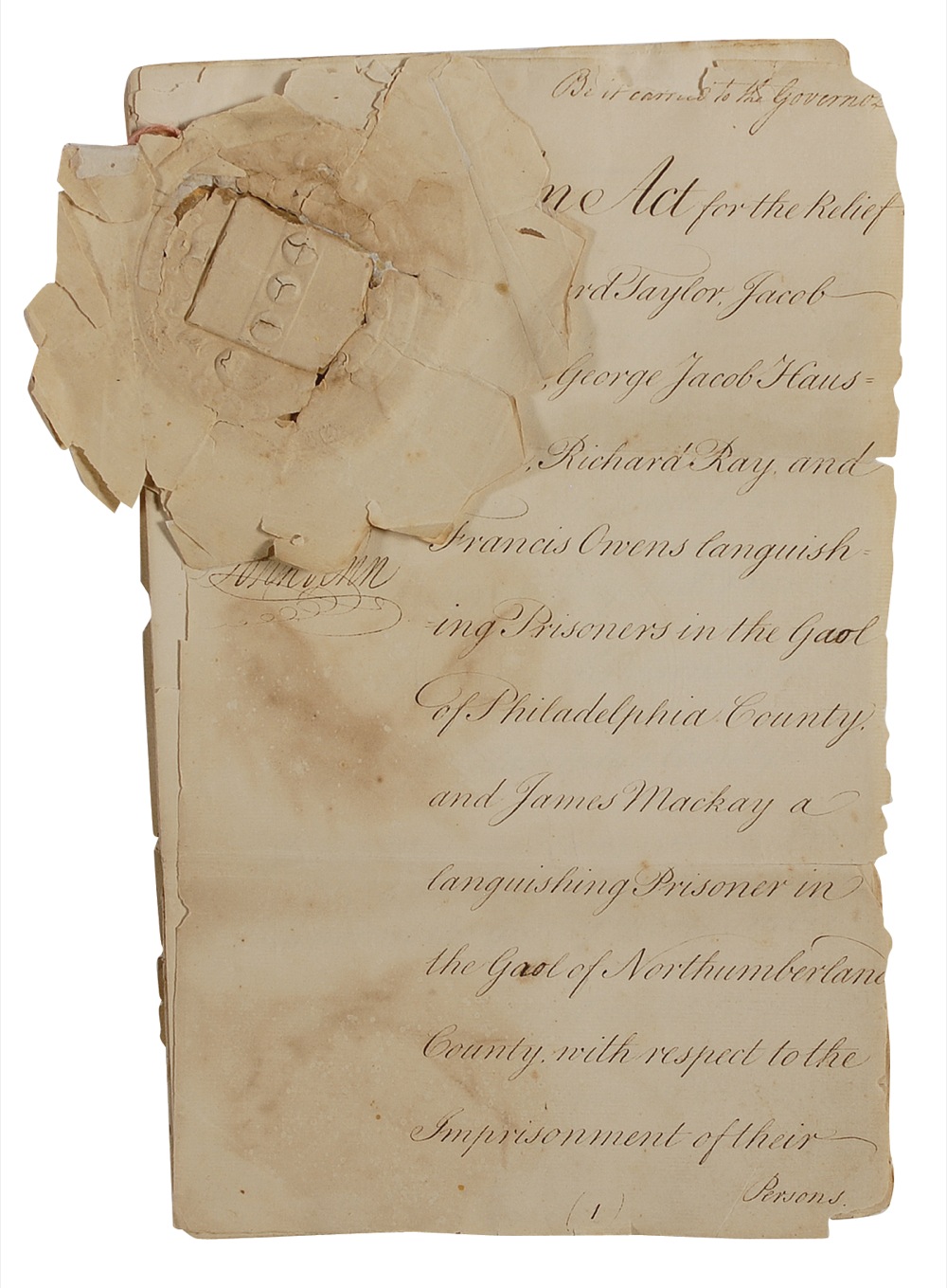 Lot #170 Declaration of Independence: John Morton