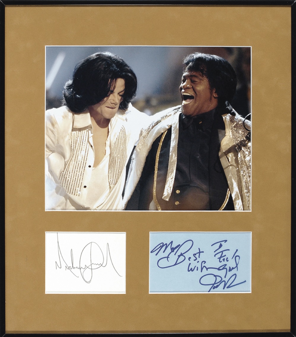 Lot #725 Michael Jackson and James Brown
