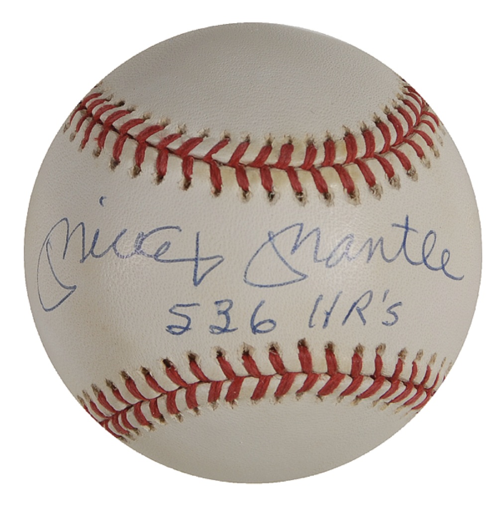 Lot #1180 Mickey Mantle