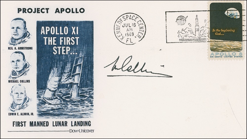 Lot #344 Buzz Aldrin and Michael Collins