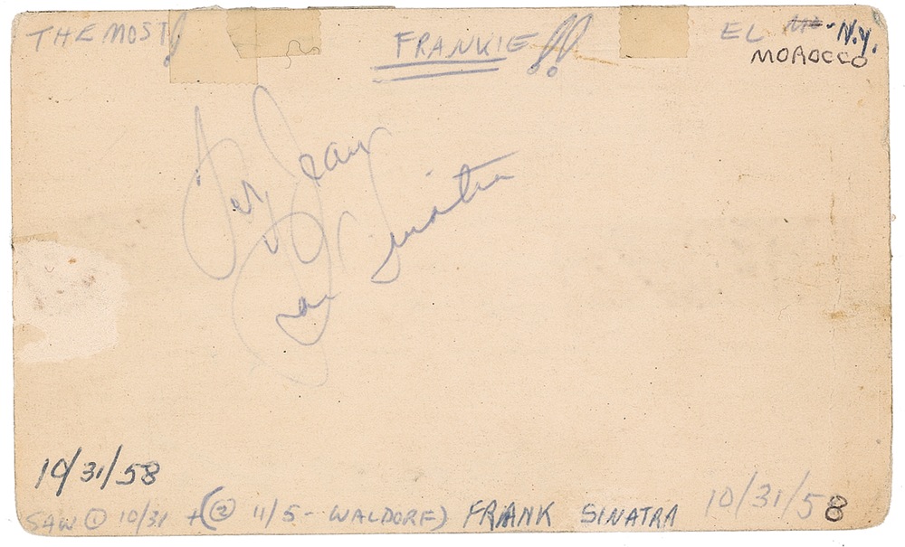 Lot #804 Frank Sinatra