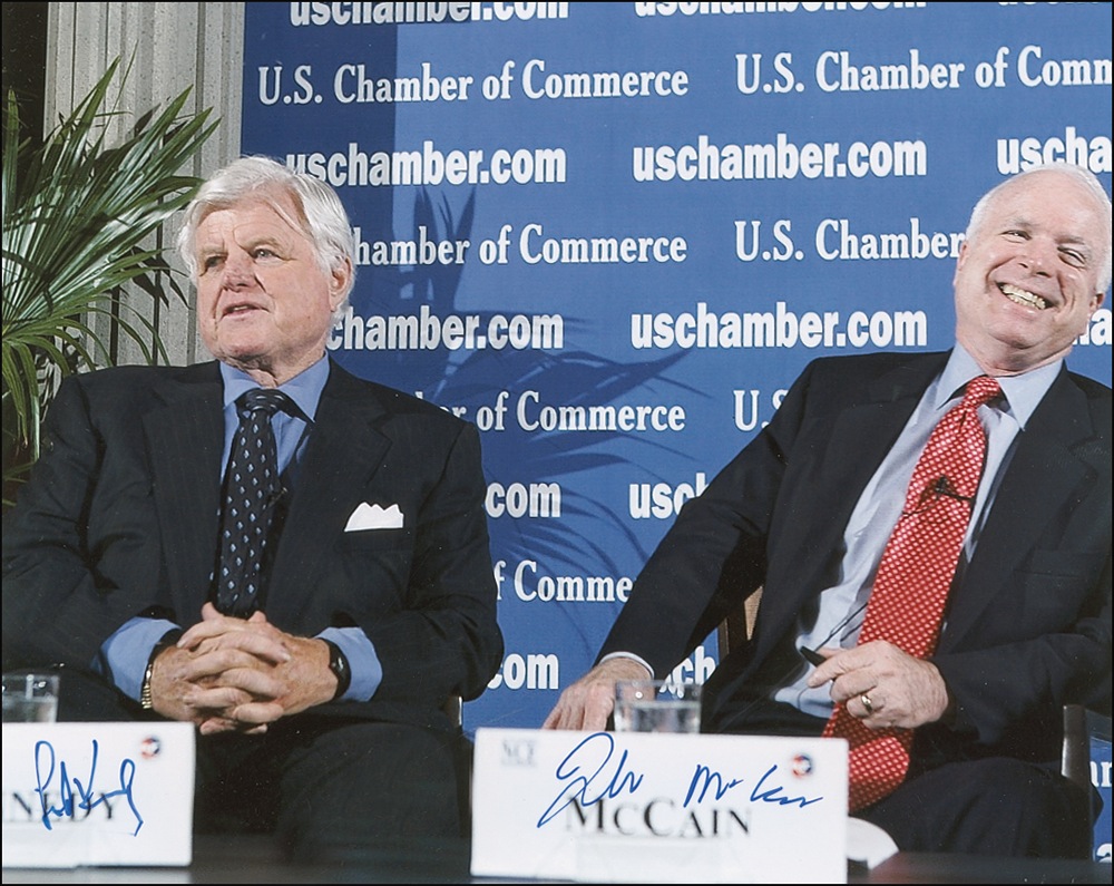 Lot #226 Ted Kennedy and John McCain