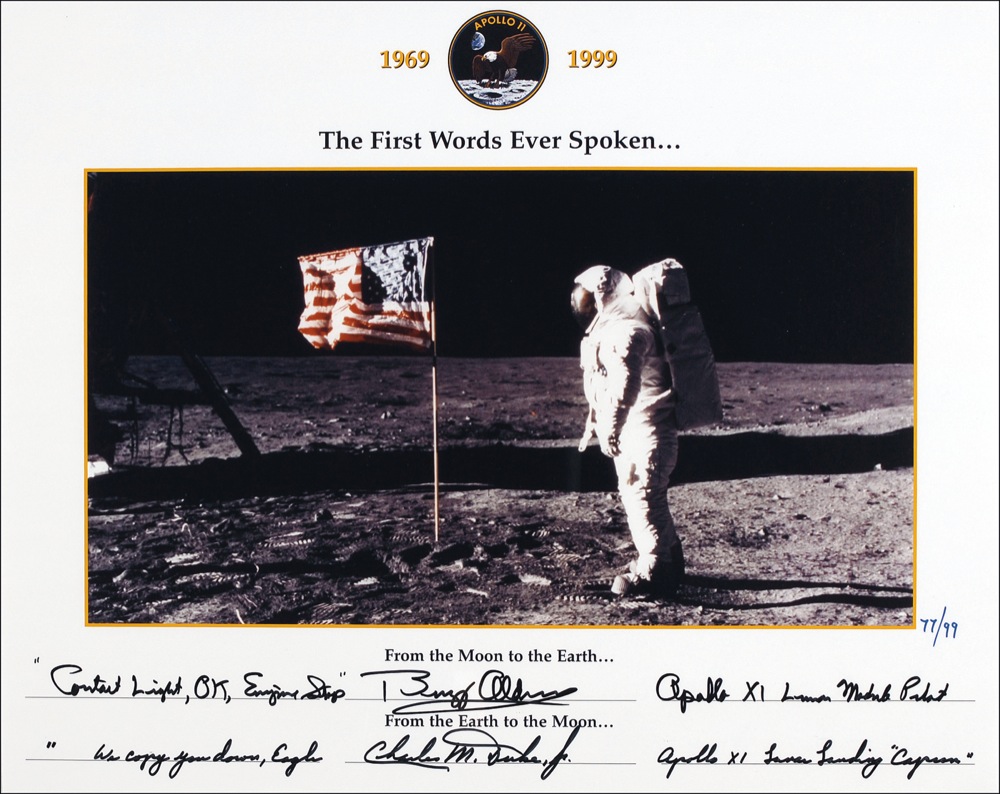 Lot #392 Apollo 11: Aldrin and Duke