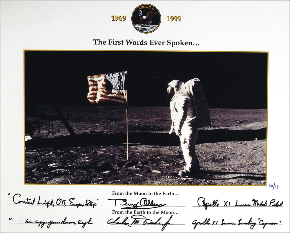 Lot #428 Apollo 11: Aldrin and Duke