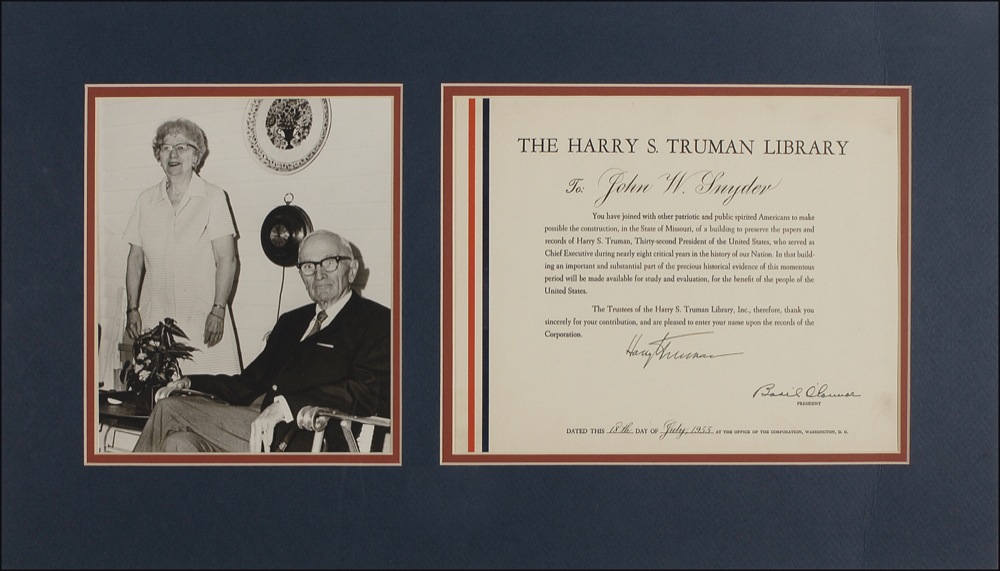 Lot #124 Harry S. Truman