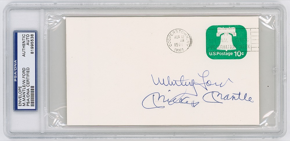 Lot #1279 Mickey Mantle and Whitey Ford