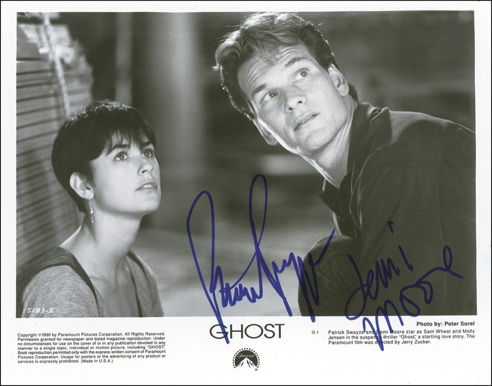 Lot #1155 Patrick Swayze and Demi Moore