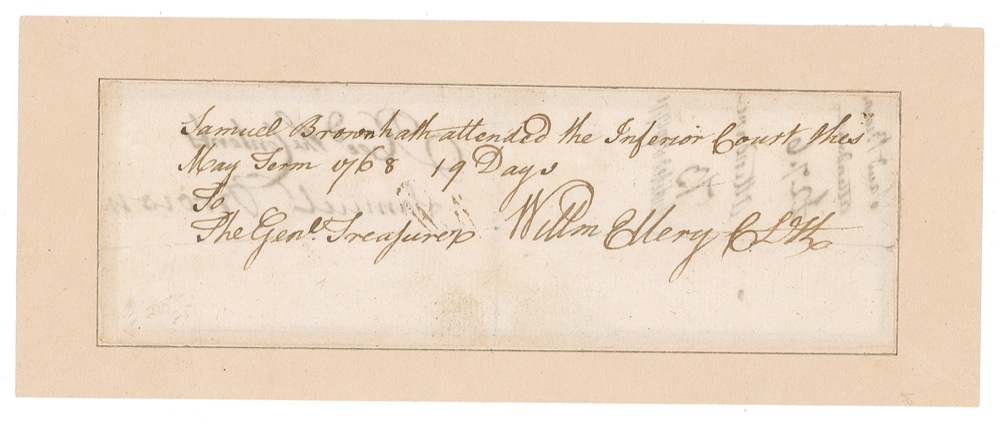Lot #168 Declaration of Independence: William