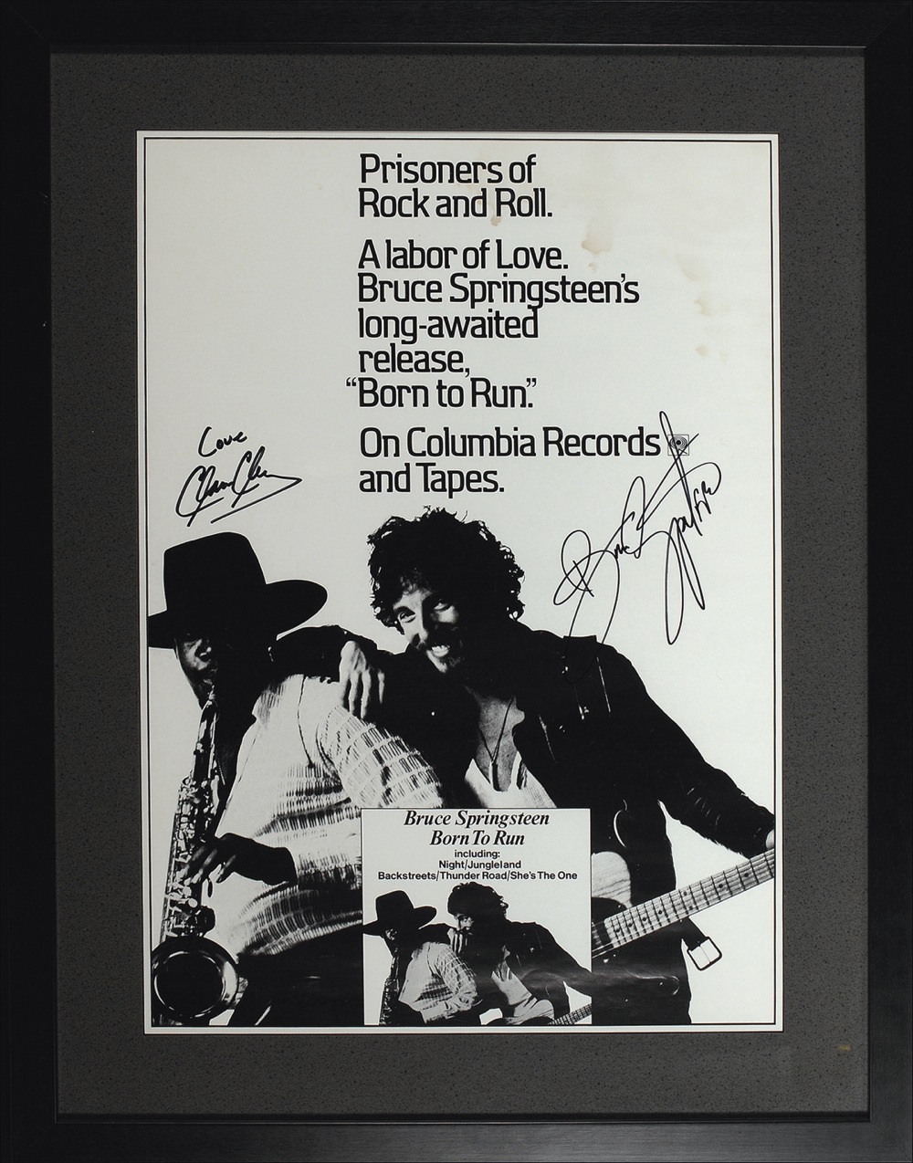 Lot #779 Bruce Springsteen and Clarence Clemons