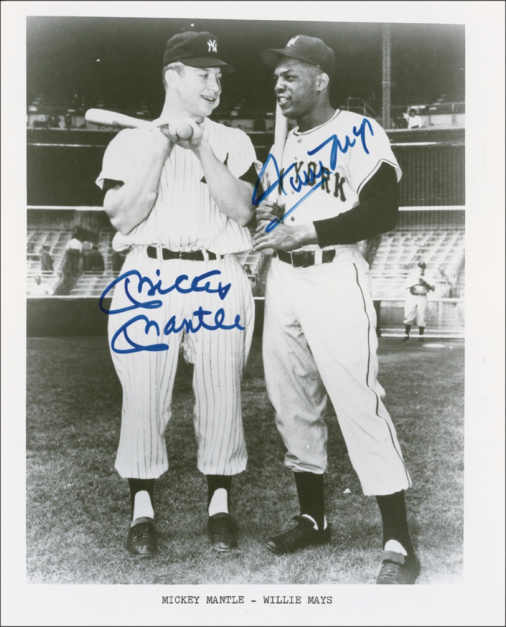 Lot #1280 Mickey Mantle and Willie Mays