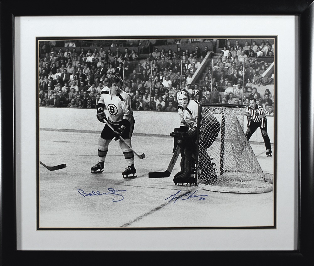 Lot #1307 Bobby Orr and Gerry Cheevers