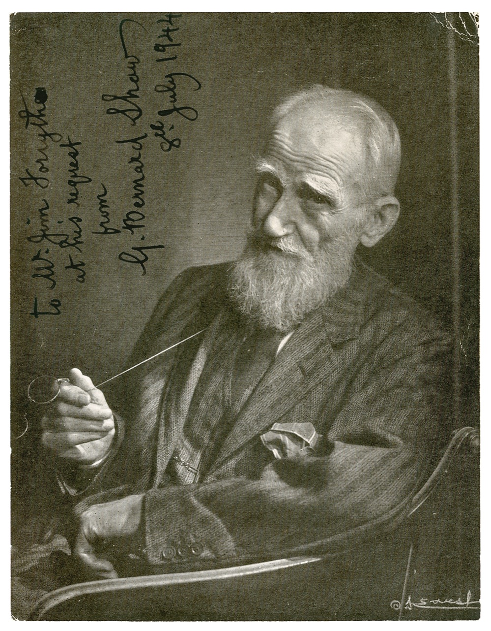 Lot #549 George Bernard Shaw