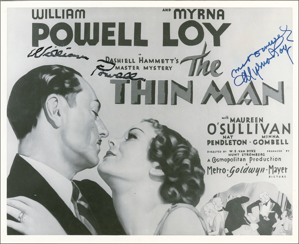 Lot #1007 William Powell and Myrna Loy