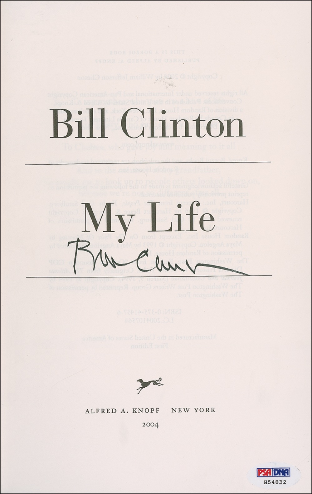Lot #17 Bill Clinton