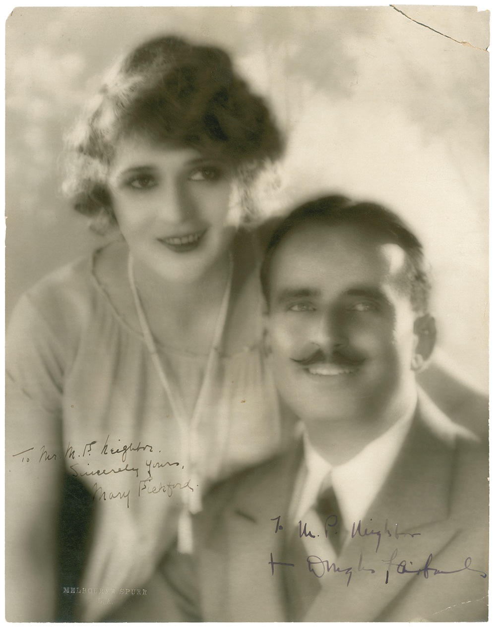 Lot #1005 Mary Pickford and Douglas Fairbanks, Sr