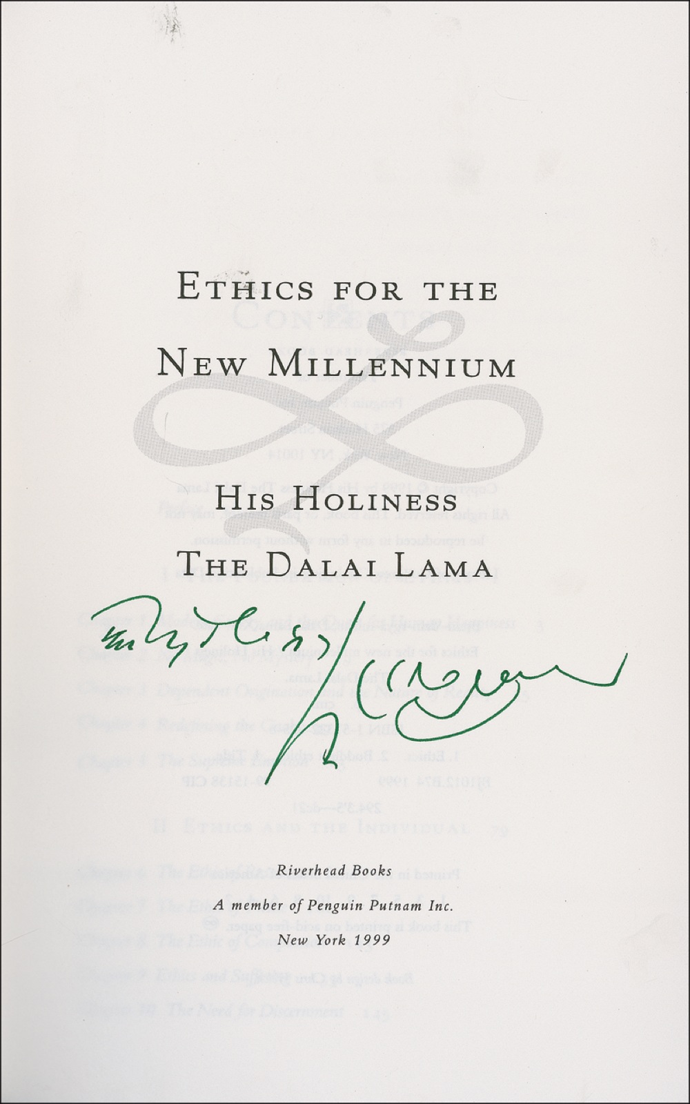Lot #172 Dalai Lama