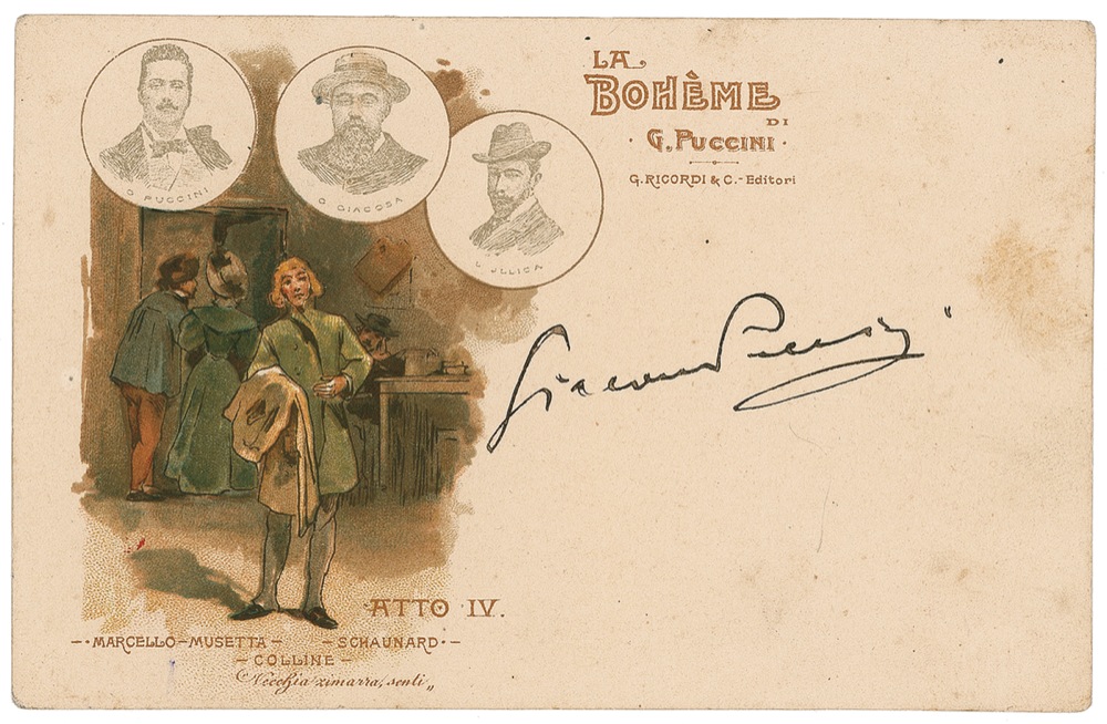 Lot #708 Giacomo Puccini
