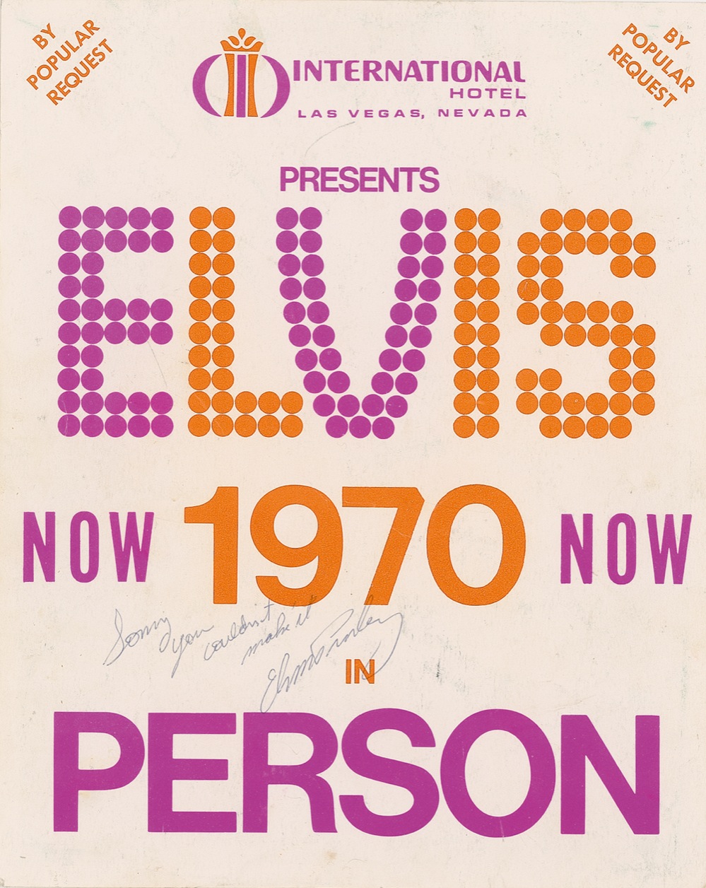 Lot #788 Elvis Presley