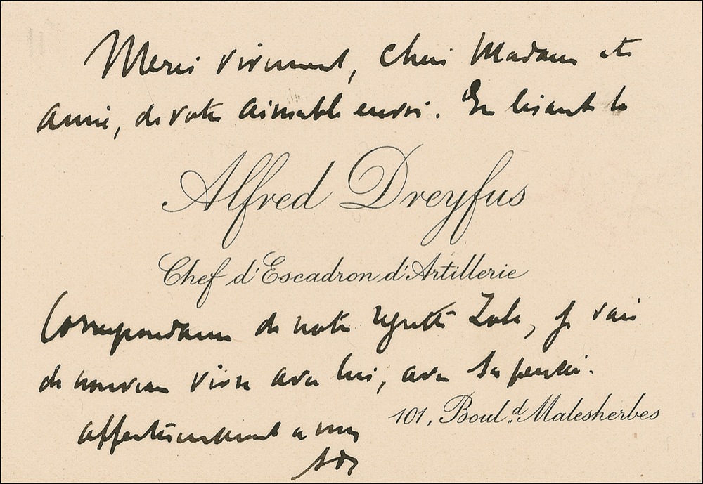 Lot #190 Alfred Dreyfus