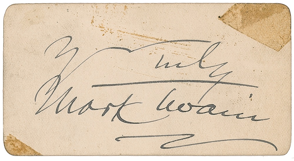 Lot #492 Samuel L. Clemens