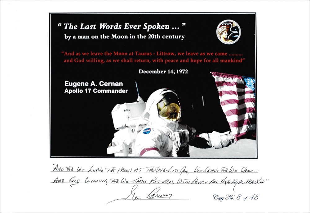 Lot #384 Apollo 17: Gene Cernan