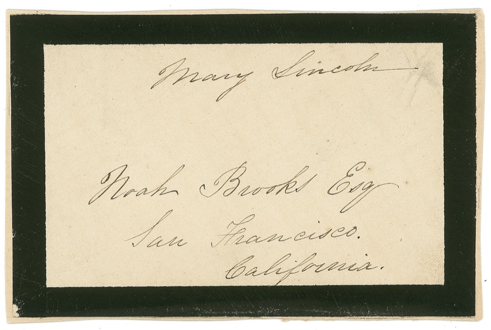 Lot #75 Mary Todd Lincoln