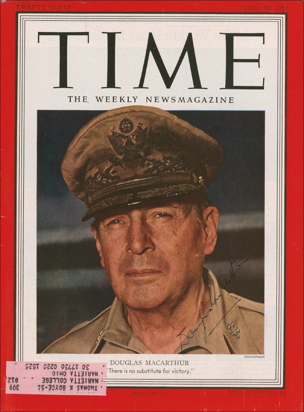 Lot #382 Douglas MacArthur