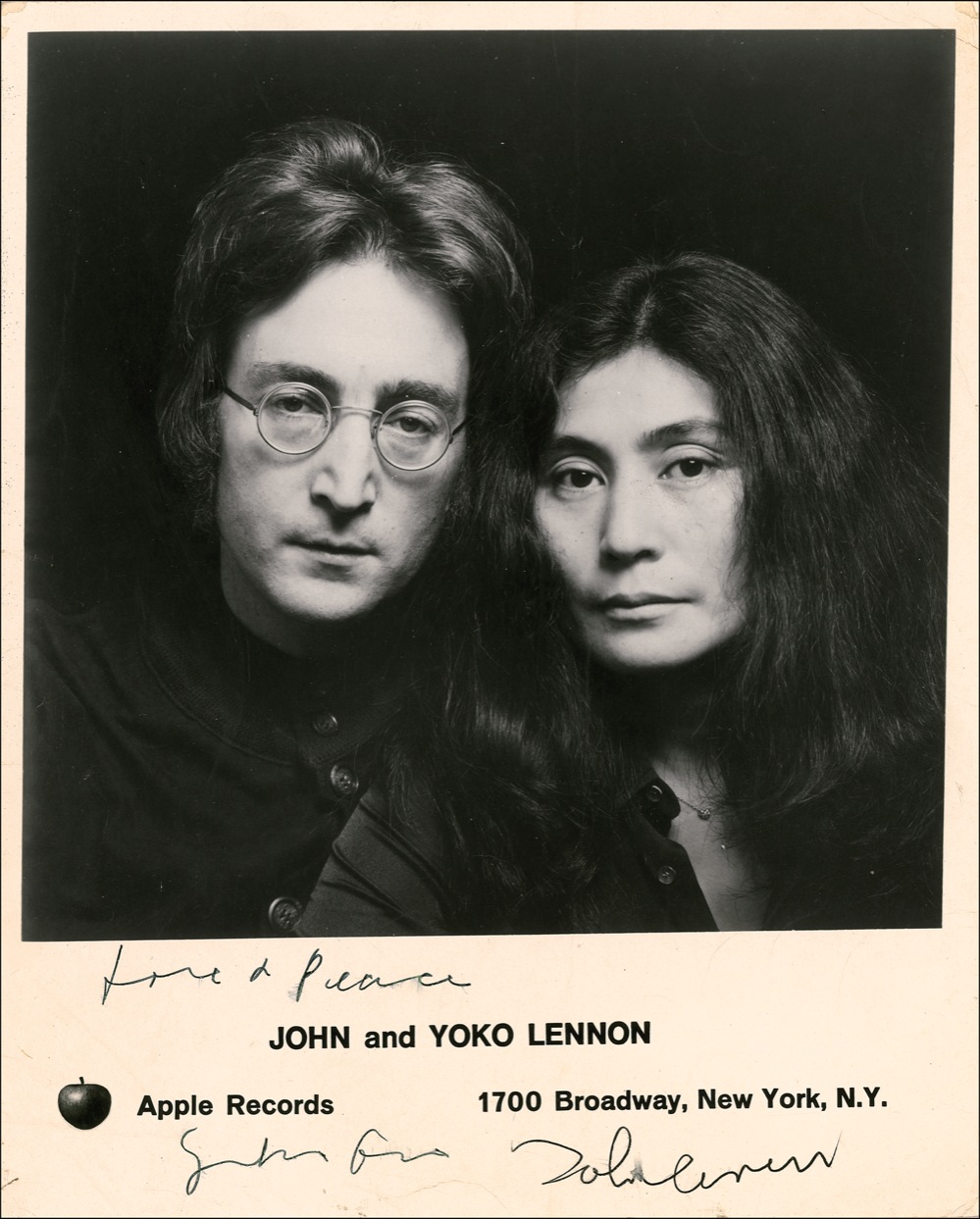 Lot #783 John Lennon and Yoko Ono