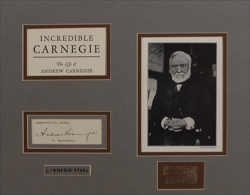 Lot #159 Andrew Carnegie